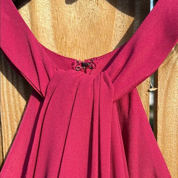 Bcbgeneration Purple Berry Elegant Halter Neck Dress NWT 8 - Picture 14 of 15